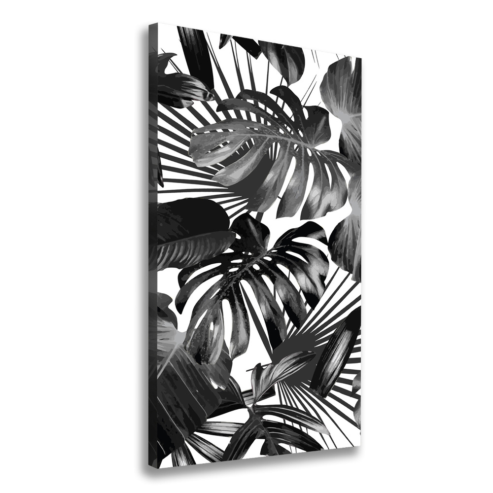 Wall art canvas large Tropical leaves