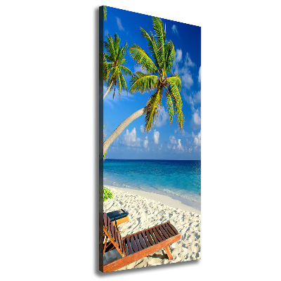 Canvas wall art Tropical beach