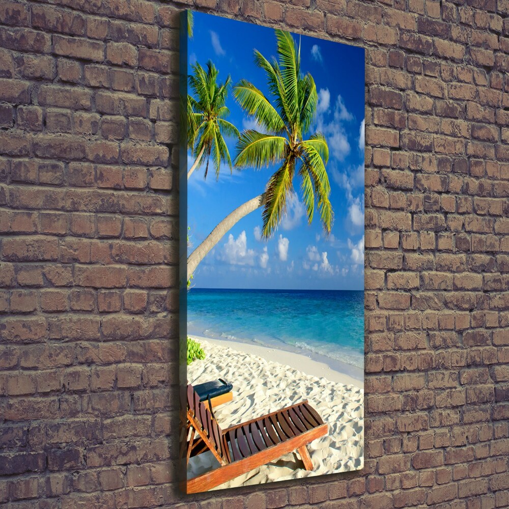 Canvas wall art Tropical beach