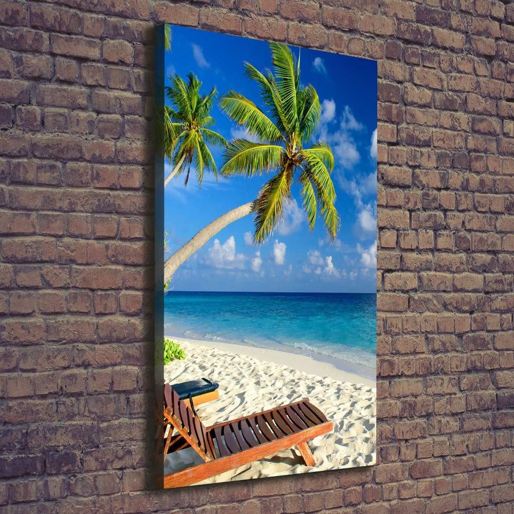 Canvas wall art Tropical beach