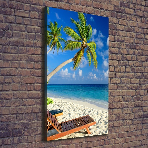 Canvas wall art Tropical beach