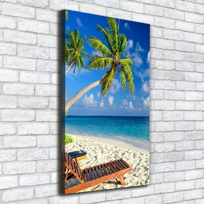 Canvas wall art Tropical beach