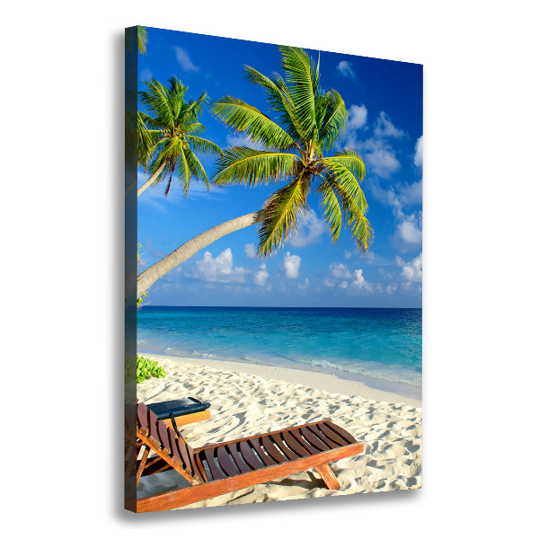 Canvas wall art Tropical beach