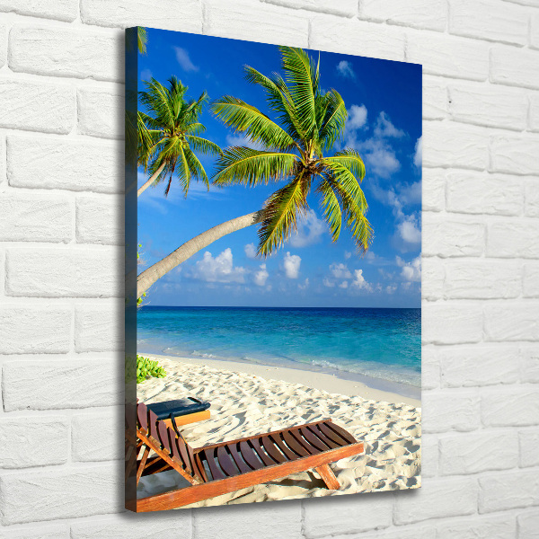 Canvas wall art Tropical beach