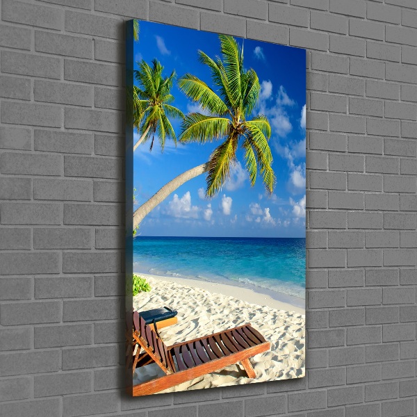 Canvas wall art Tropical beach