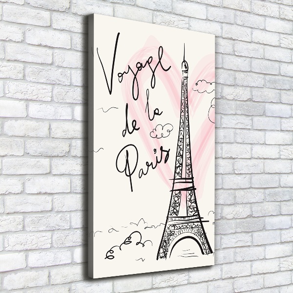 Canvas print Eiffel Paris tower