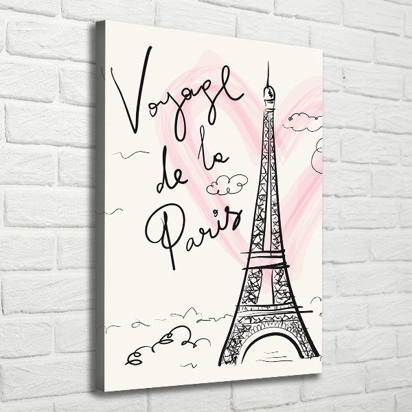 Canvas print Eiffel Paris tower