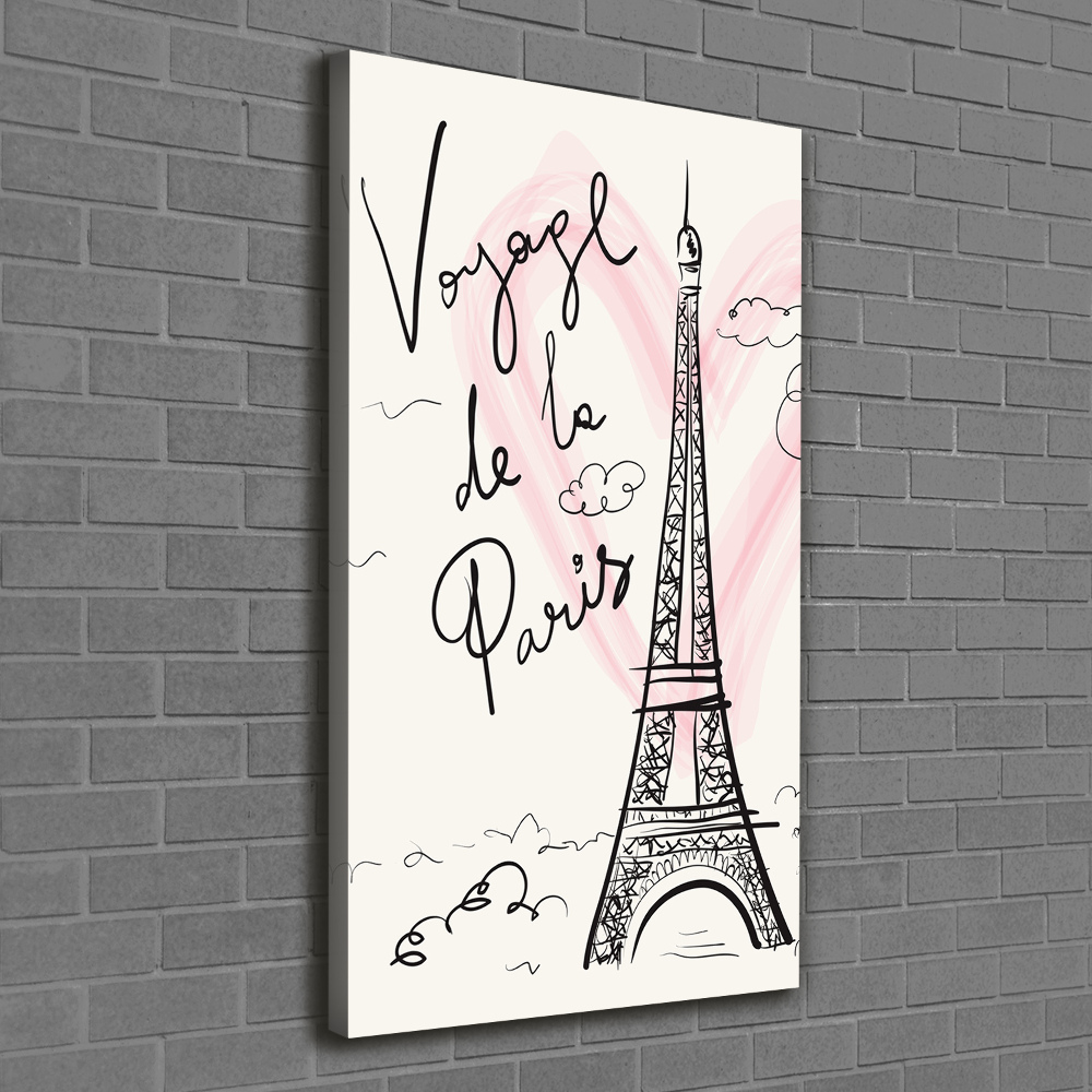 Canvas print Eiffel Paris tower