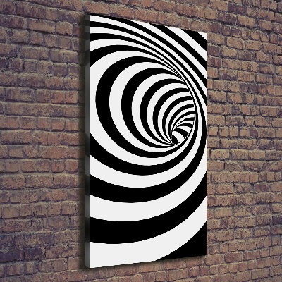 Canvas wall art Striped spiral