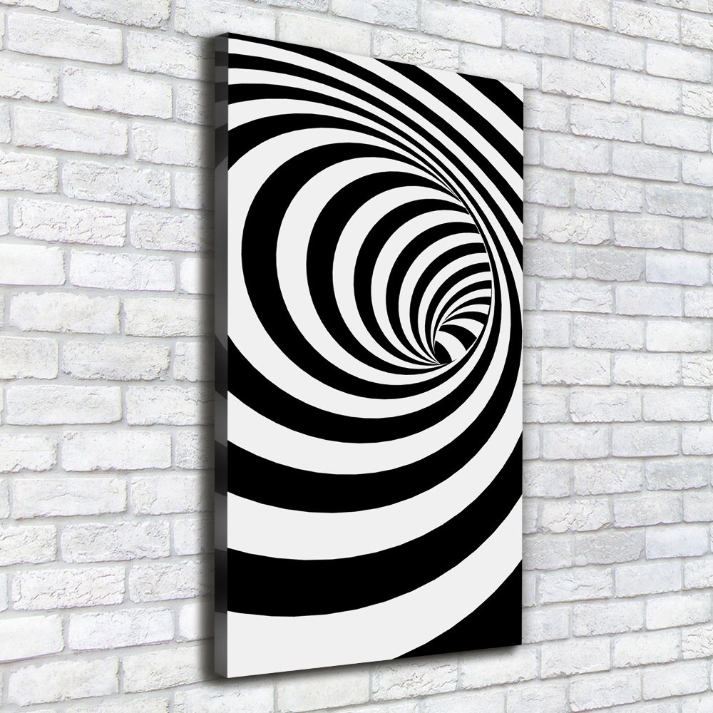 Canvas wall art Striped spiral