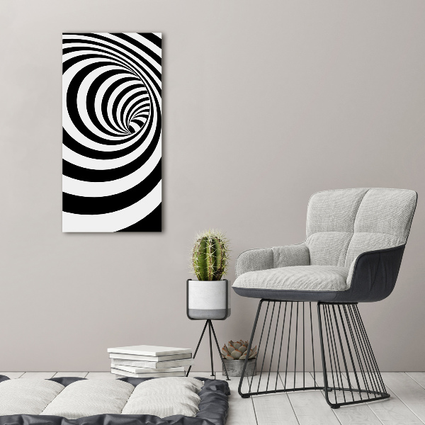 Canvas wall art Striped spiral