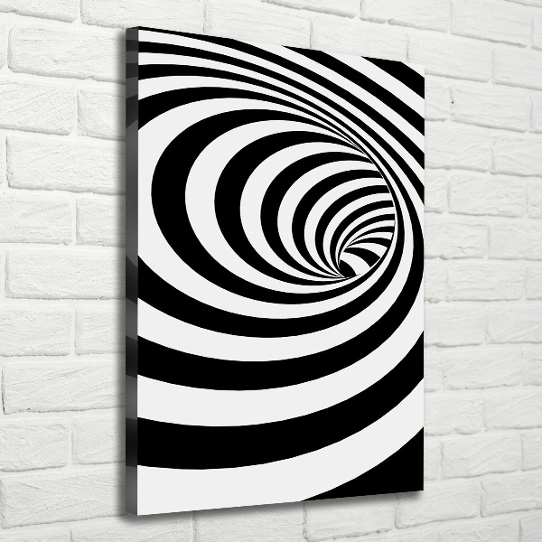 Canvas wall art Striped spiral