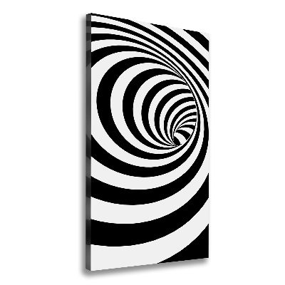 Canvas wall art Striped spiral