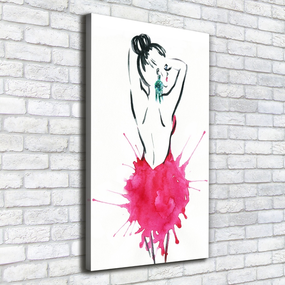 Canvas wall art Fashion illustration