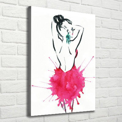 Canvas wall art Fashion illustration