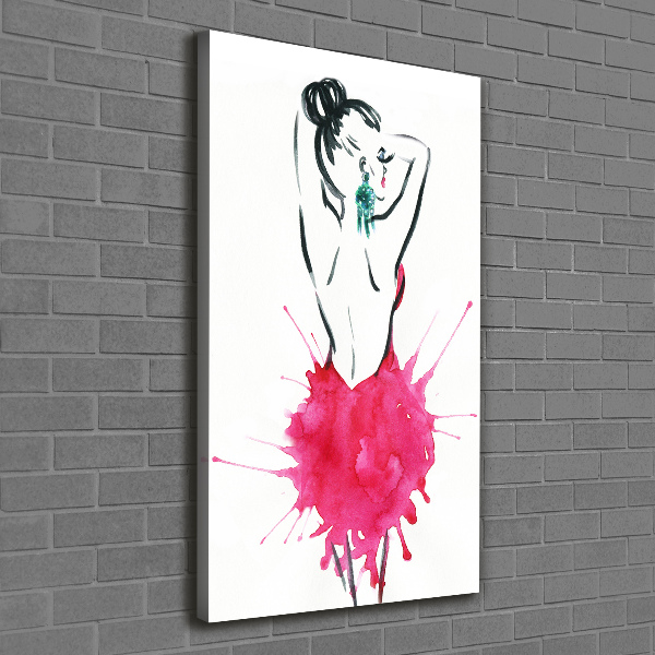 Canvas wall art Fashion illustration