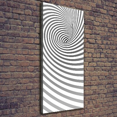 Canvas wall art Striped spiral