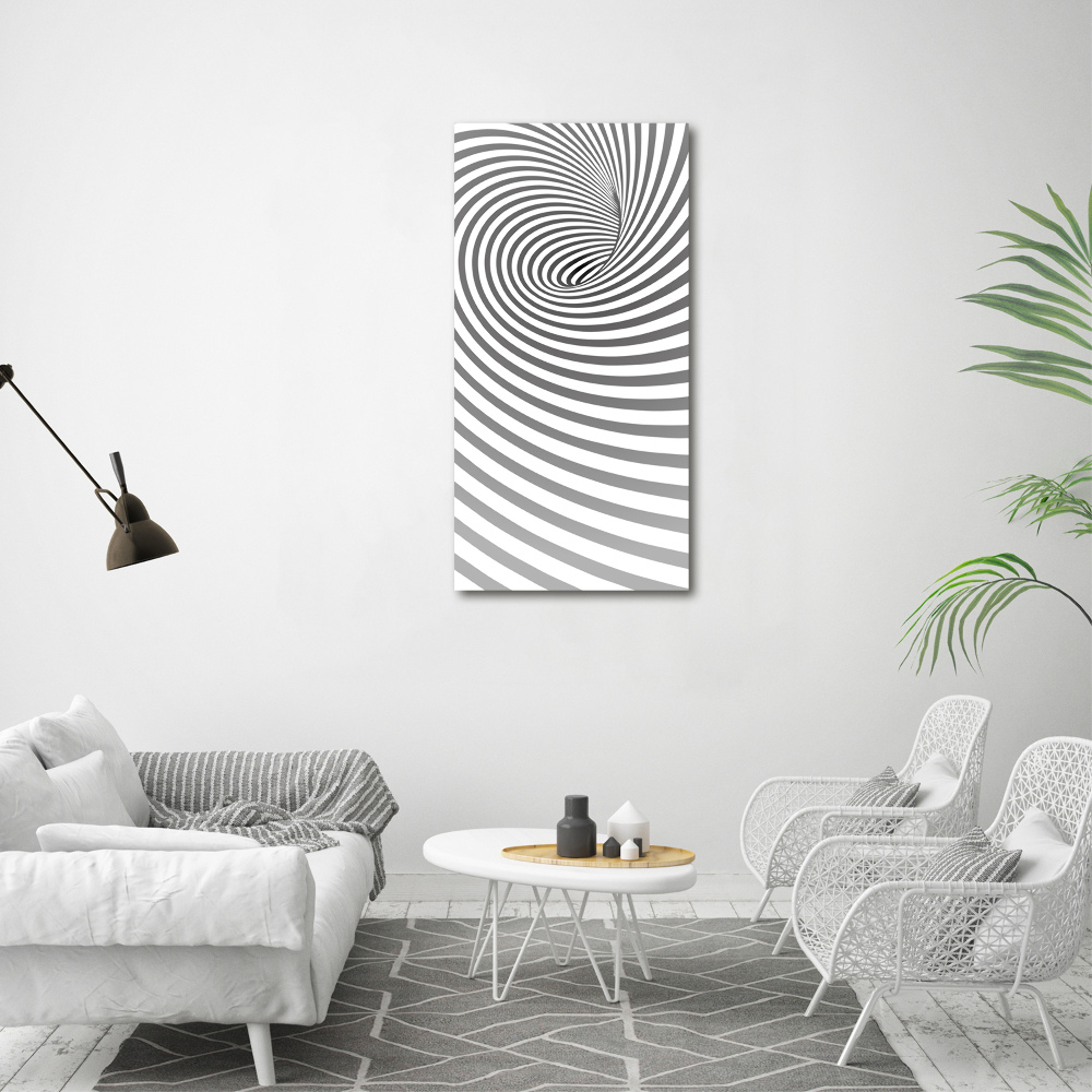 Canvas wall art Striped spiral