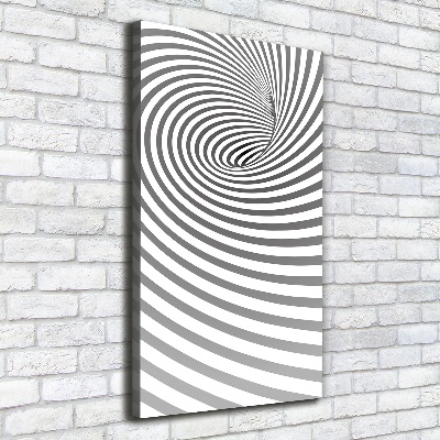 Canvas wall art Striped spiral