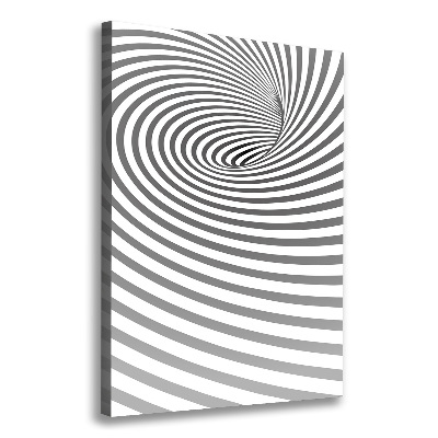 Canvas wall art Striped spiral