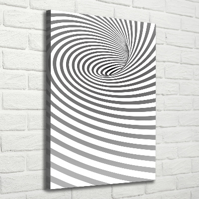 Canvas wall art Striped spiral