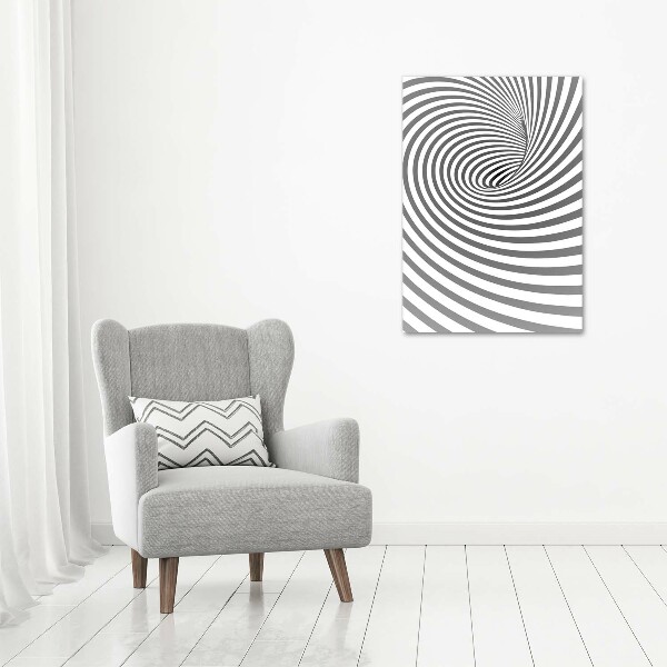 Canvas wall art Striped spiral