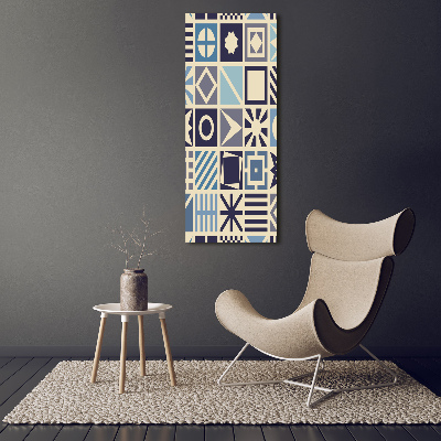 Wall art canvas large Geometric background