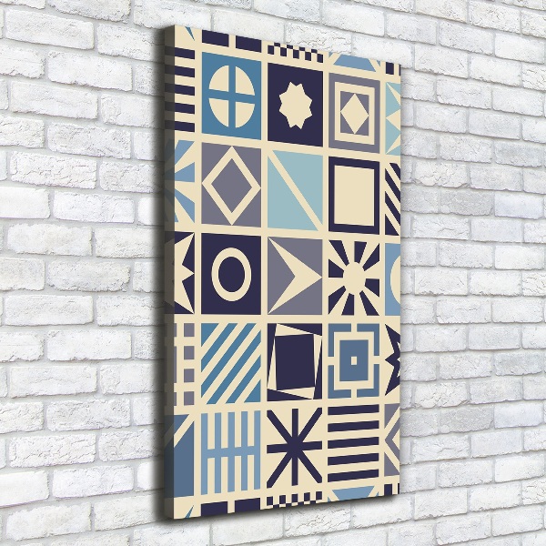 Wall art canvas large Geometric background