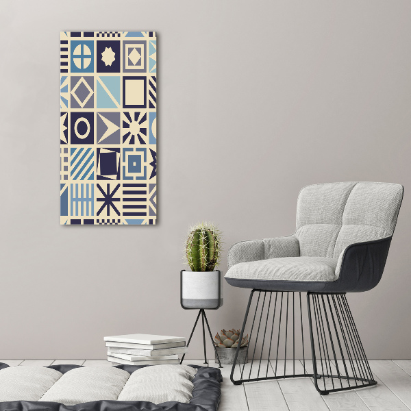 Wall art canvas large Geometric background