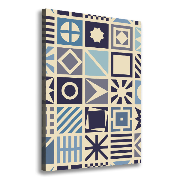 Wall art canvas large Geometric background