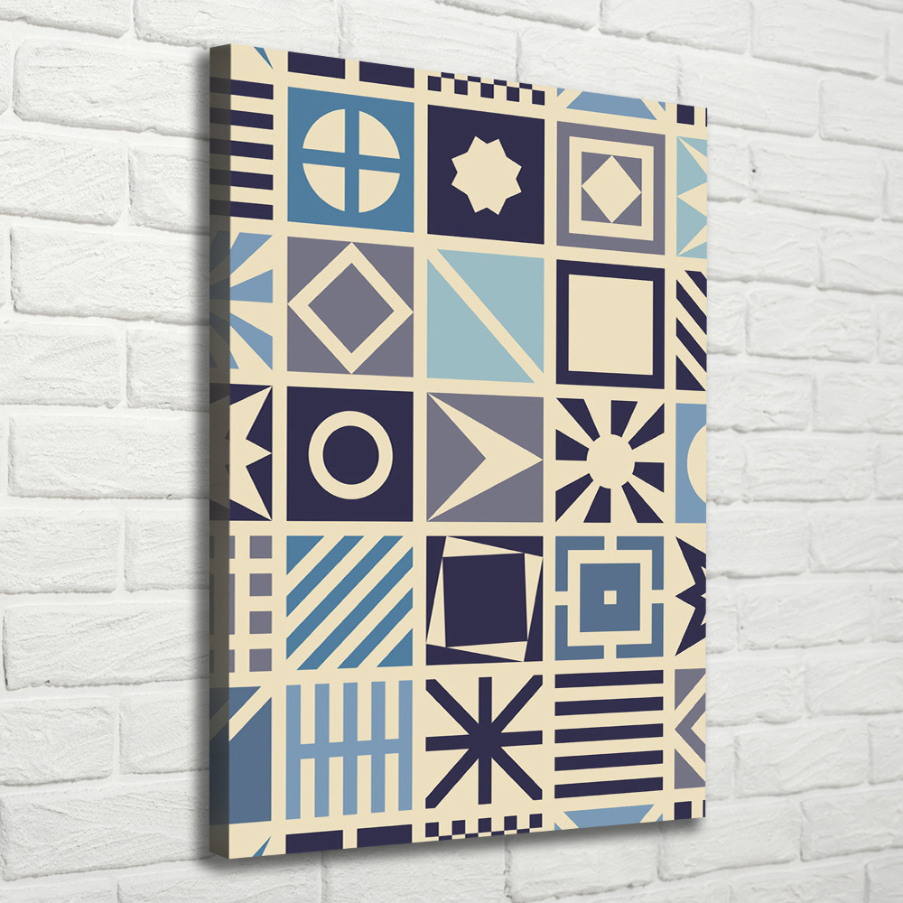 Wall art canvas large Geometric background