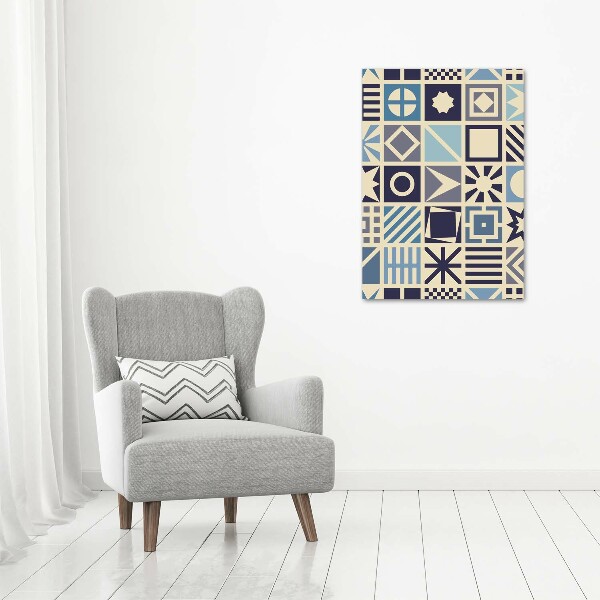 Wall art canvas large Geometric background