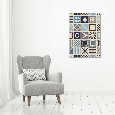 Wall art canvas large Geometric background