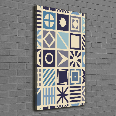 Wall art canvas large Geometric background