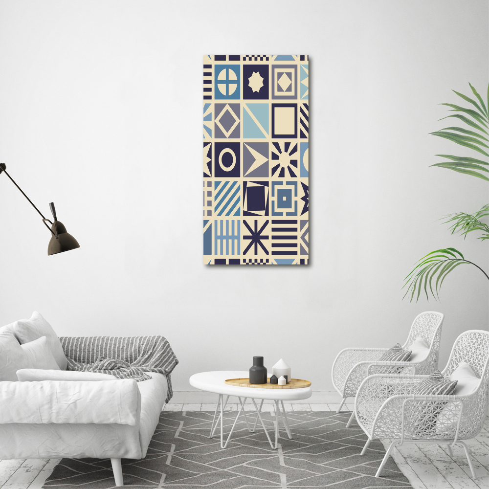 Wall art canvas large Geometric background