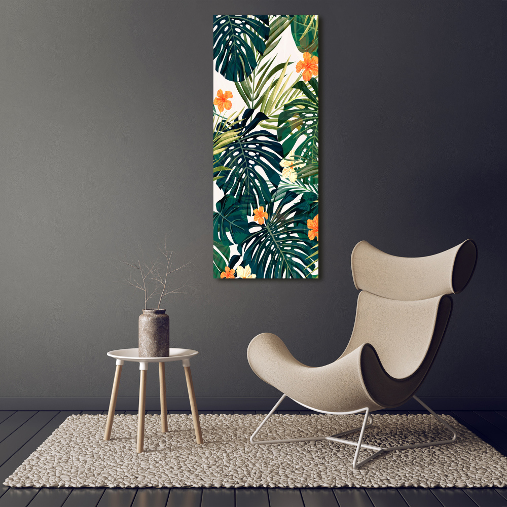 Large canvas wall art Hawaiian pattern