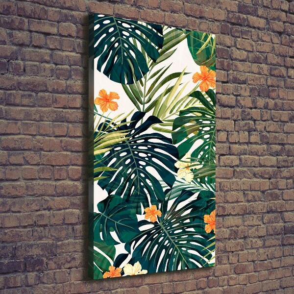 Large canvas wall art Hawaiian pattern