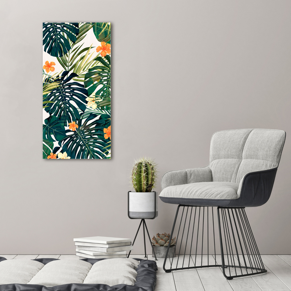 Large canvas wall art Hawaiian pattern