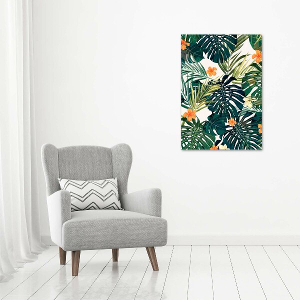 Large canvas wall art Hawaiian pattern