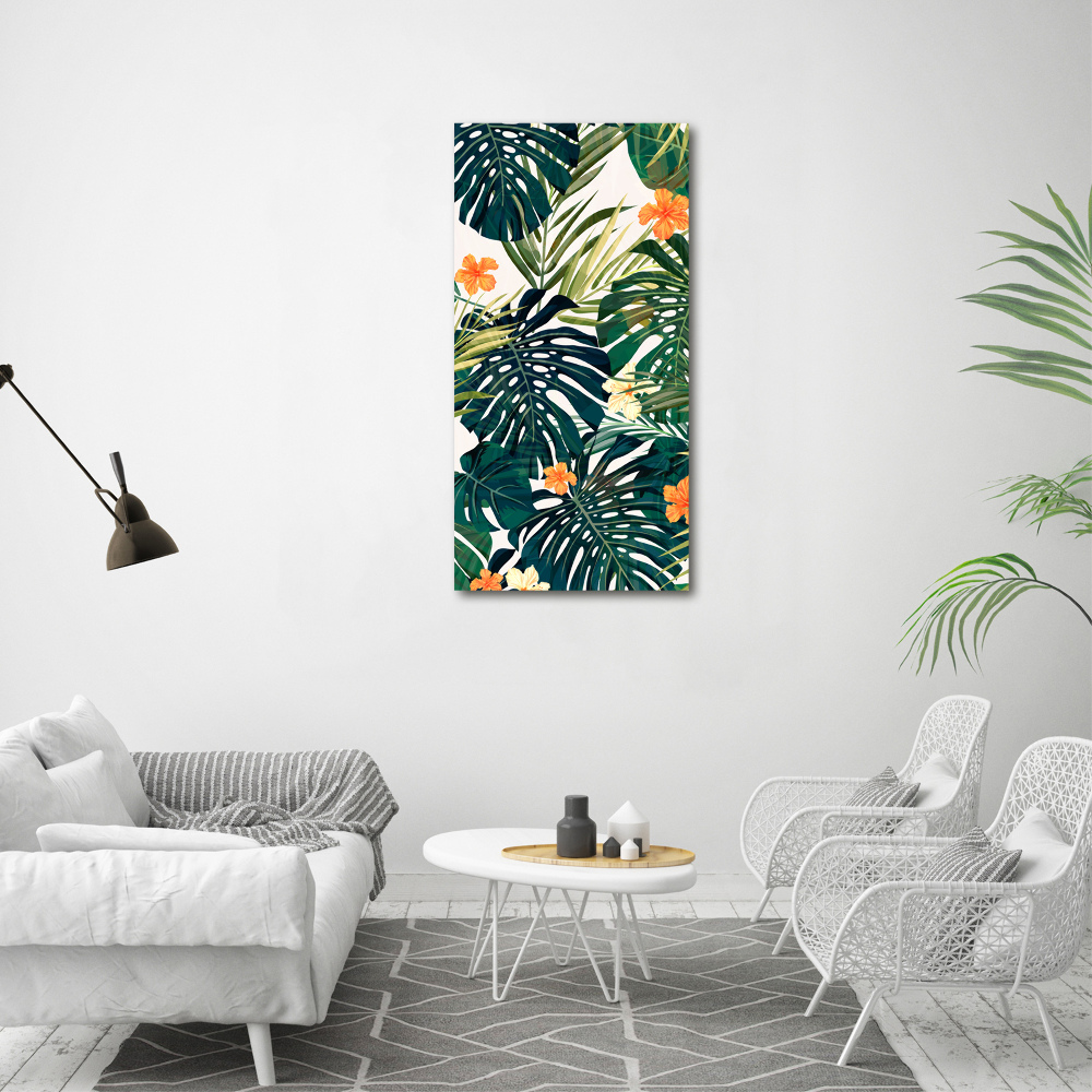 Large canvas wall art Hawaiian pattern