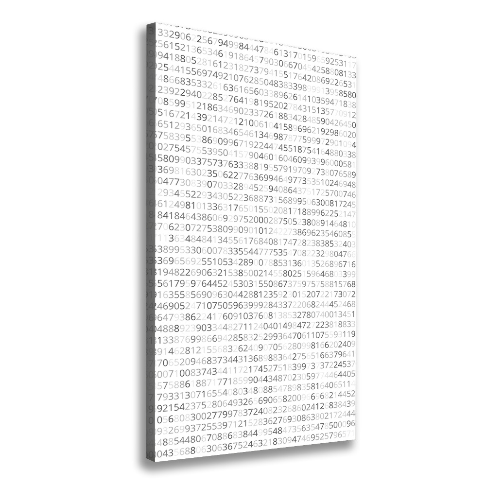 Canvas wall art Binary code