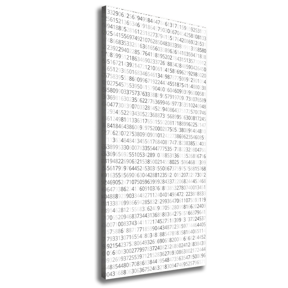 Canvas wall art Binary code