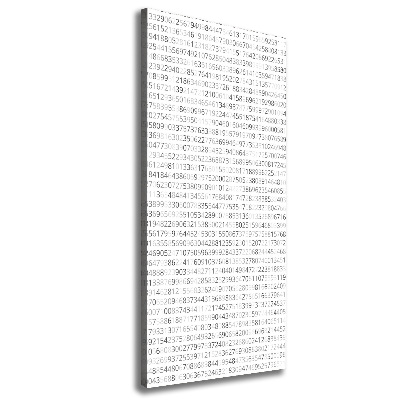 Canvas wall art Binary code