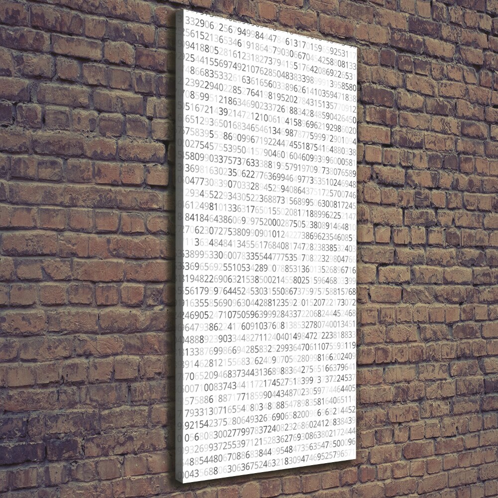 Canvas wall art Binary code