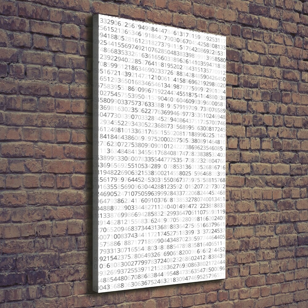 Canvas wall art Binary code