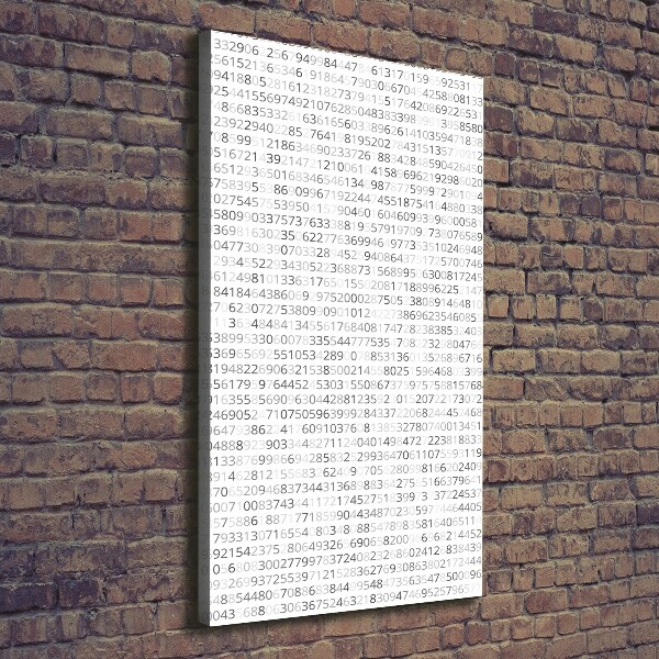 Canvas wall art Binary code