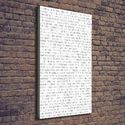 Canvas wall art Binary code