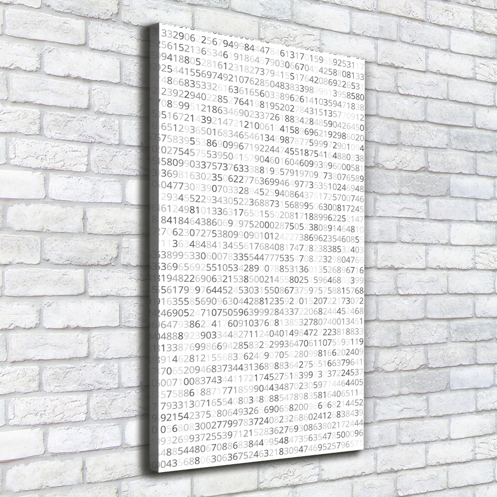 Canvas wall art Binary code