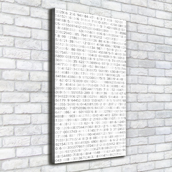 Canvas wall art Binary code