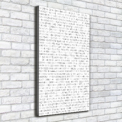 Canvas wall art Binary code